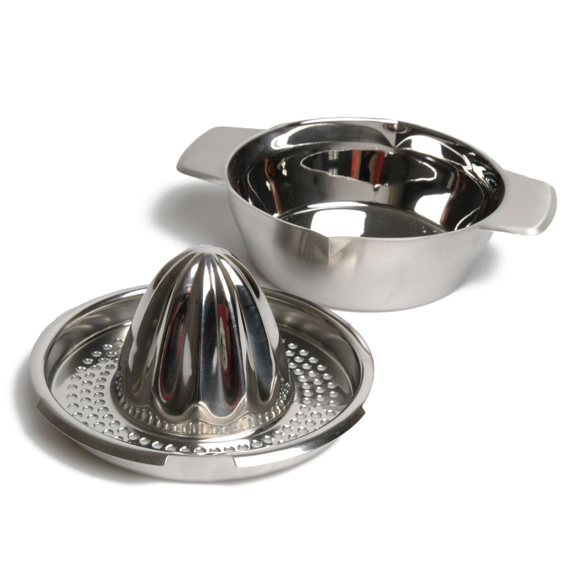 Citruspers, 2- delig, roestvrij staal