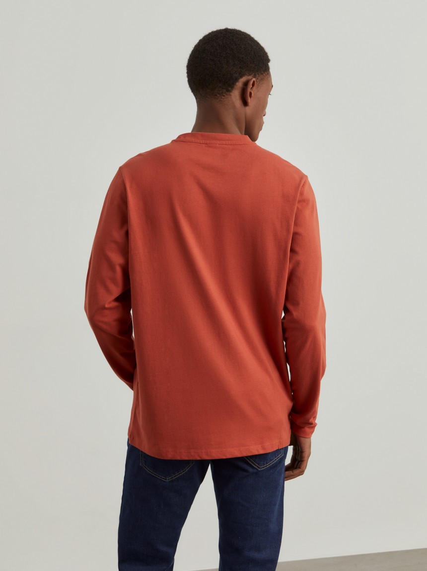 Sweater de algodão com estampado