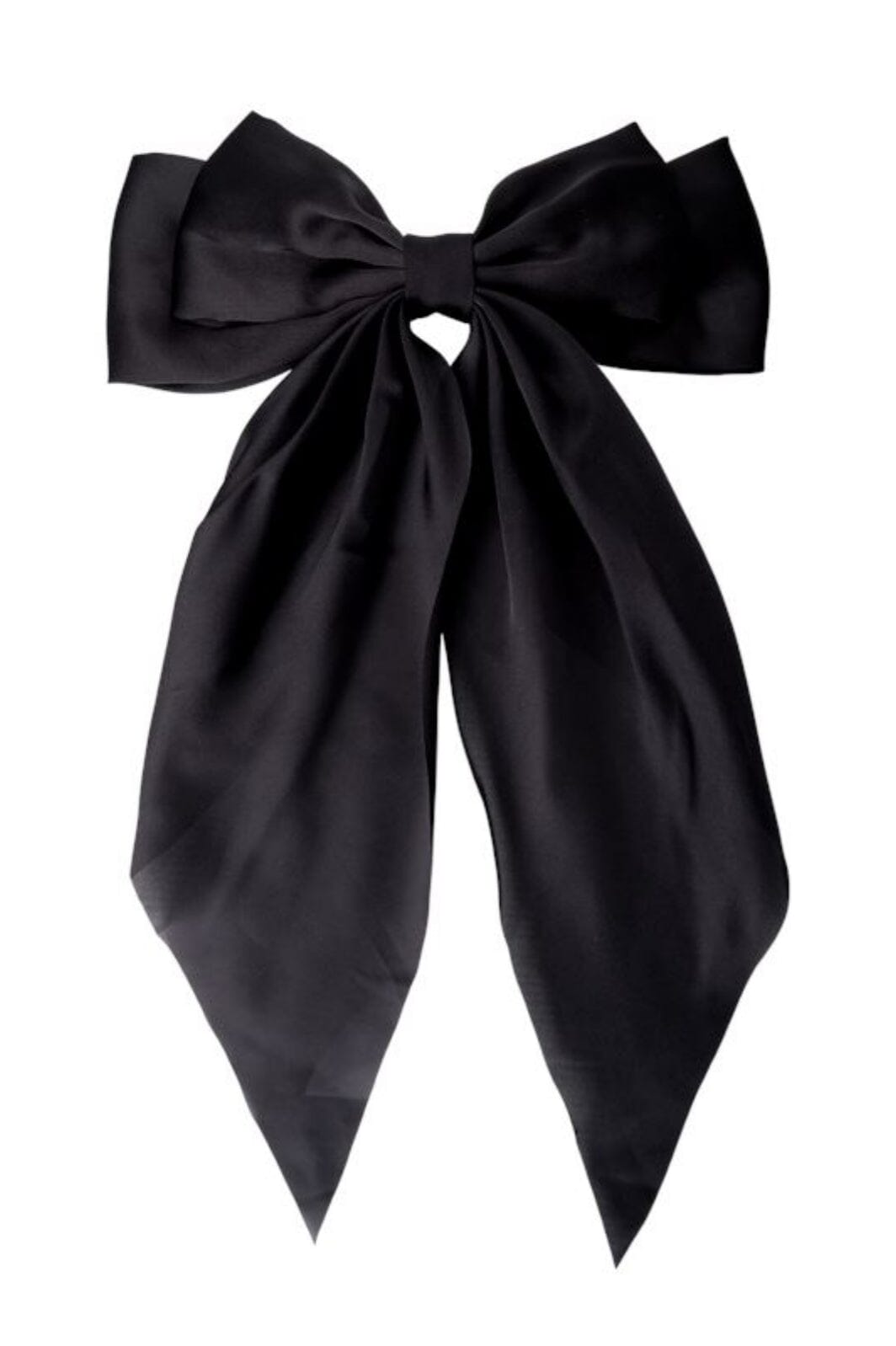 Black Colour Bcrenee Satin Bow Barette black