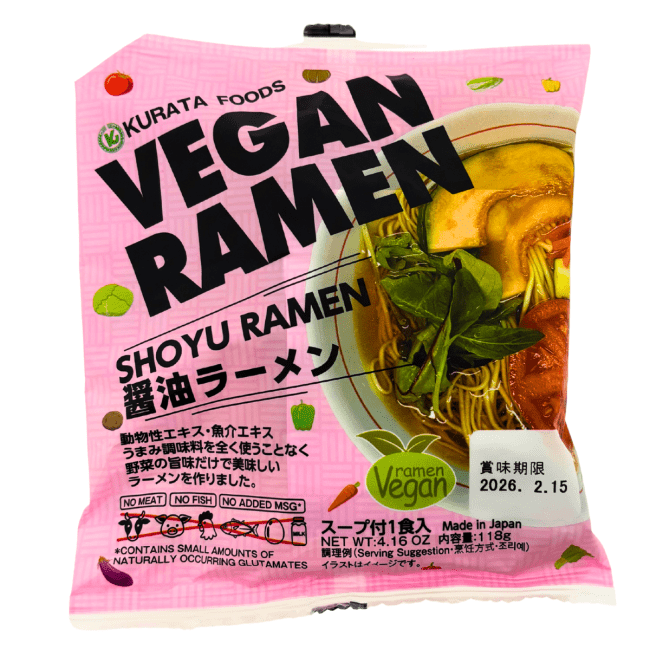 Kurata Vegan Ramen Maaltijd Shoyu Smaak 130g
