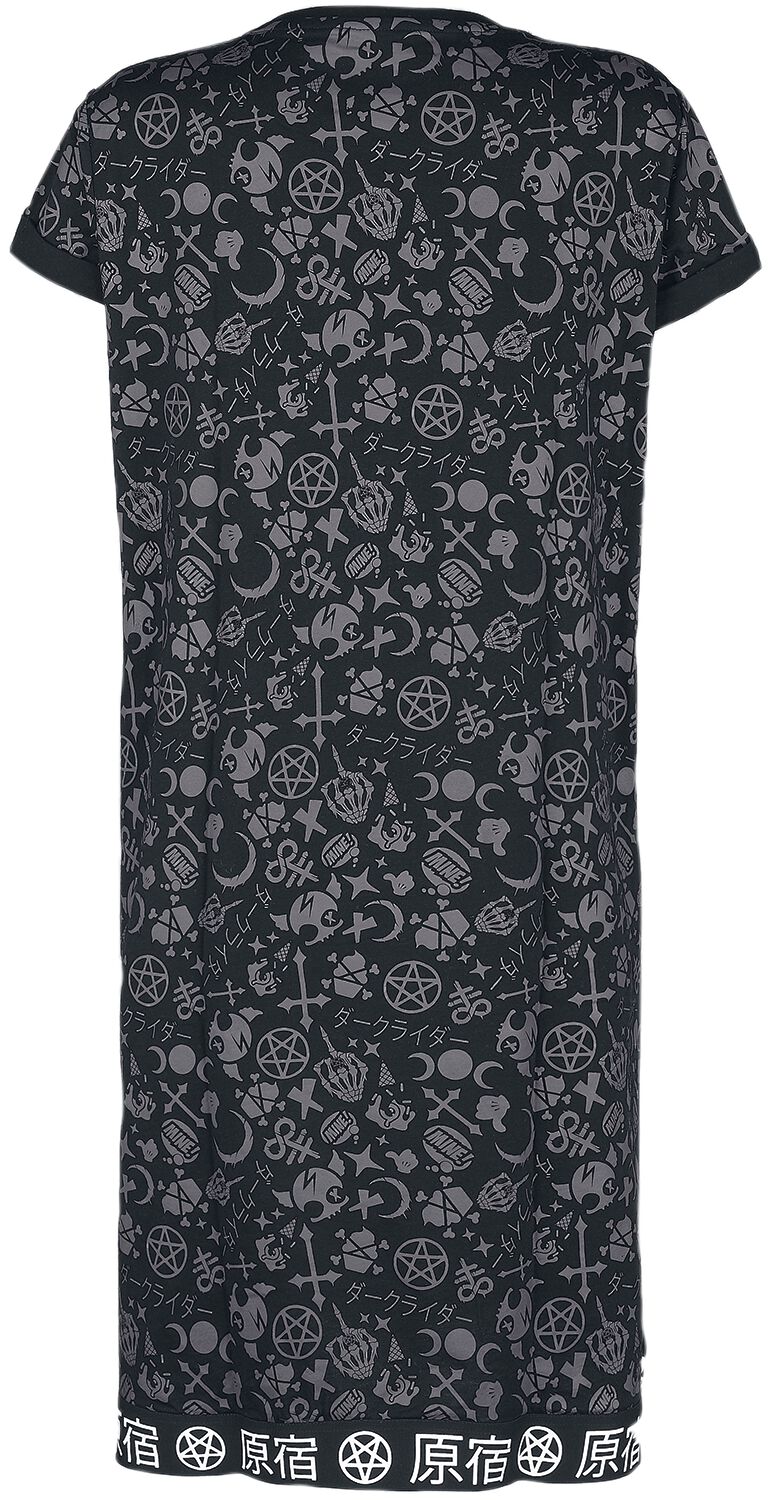 Phat Kandi X Black Blood by Gothicana - Robe T-shirt | Black Blood by Gothicana Robe mi-longue