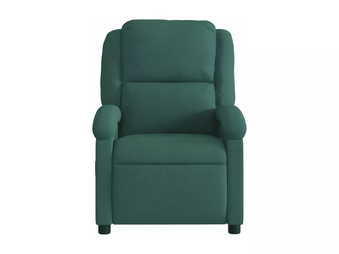 Fauteuil inclinable électrique vert foncé velours