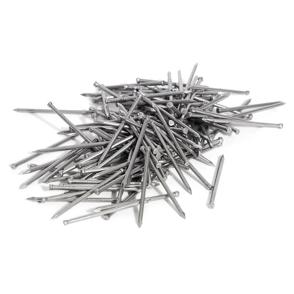 50g pointes tête homme acier brut - 1,5x30 mm