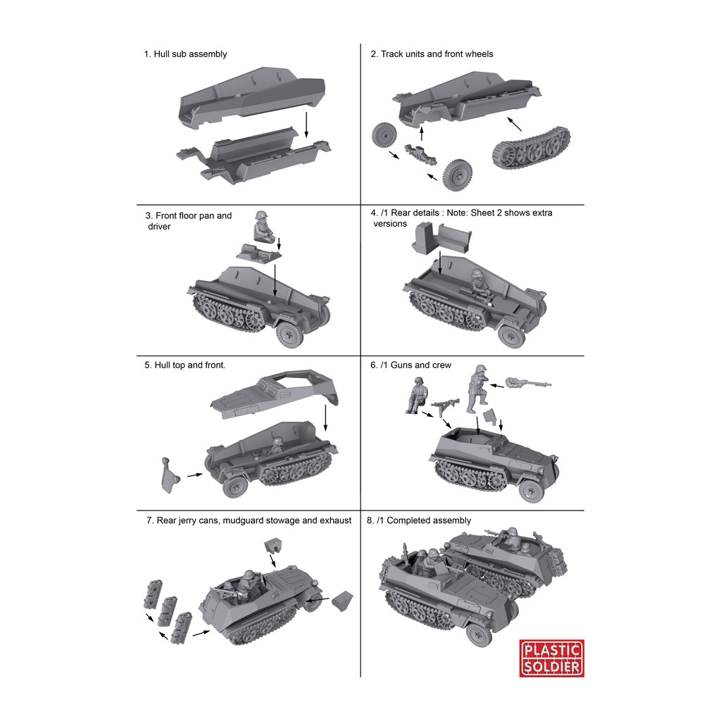 15mm German SdKfz 250 alte halftrack