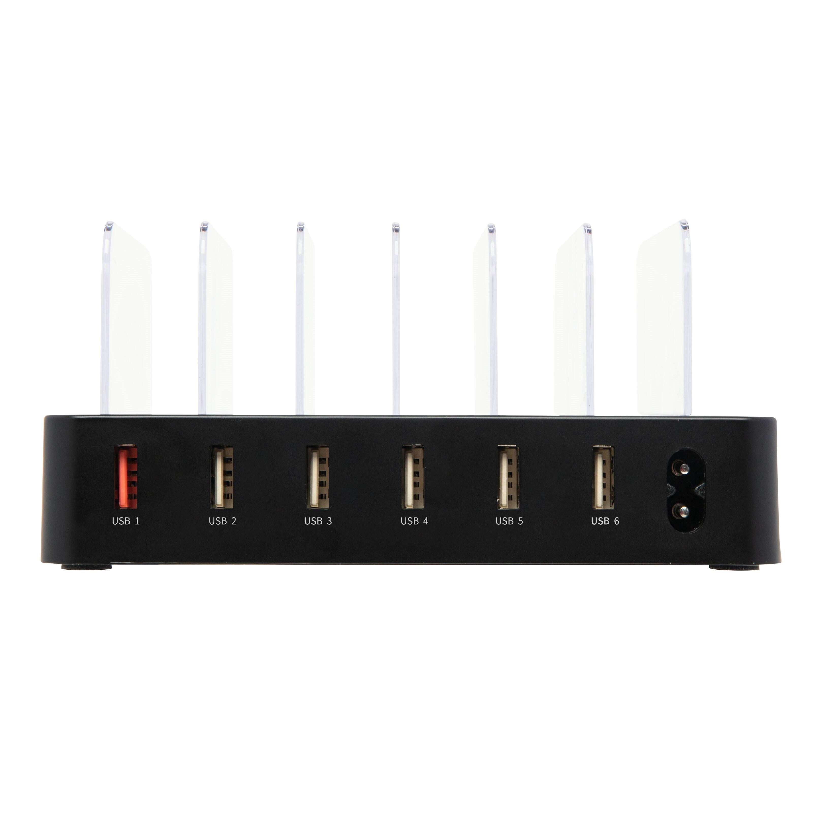 Linocell USB-ladestasjon med stativfunksjon 6 porter