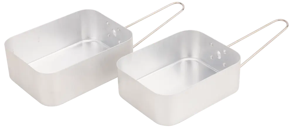 Camping kasserollesæt aluminium 2 dele