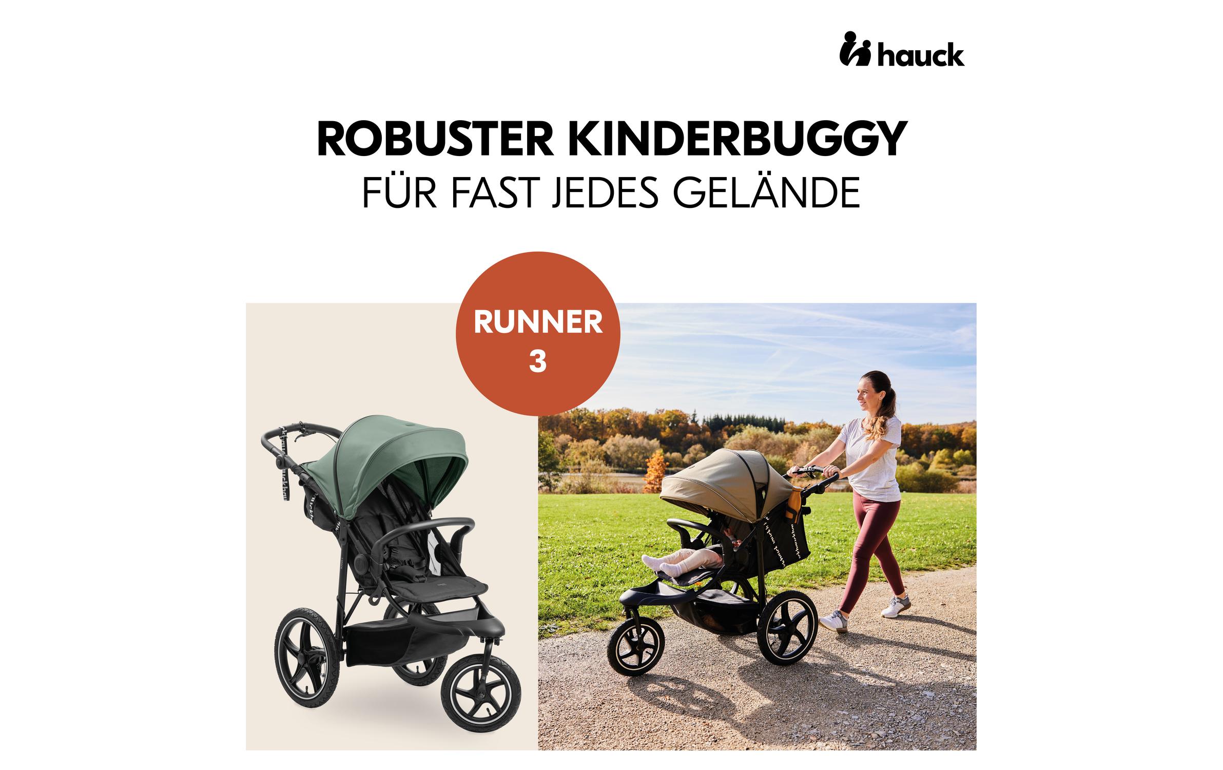 Buggy Runner 3 Jungle Green<br>Robuster Kinderwagen für fast jedes Gelände