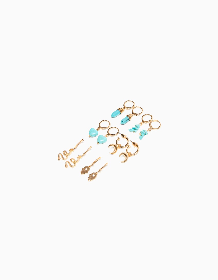 Conjunto de 6 pares de brincos