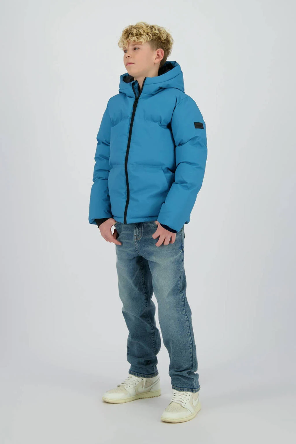 Raizzed gewatteerde jas blauw