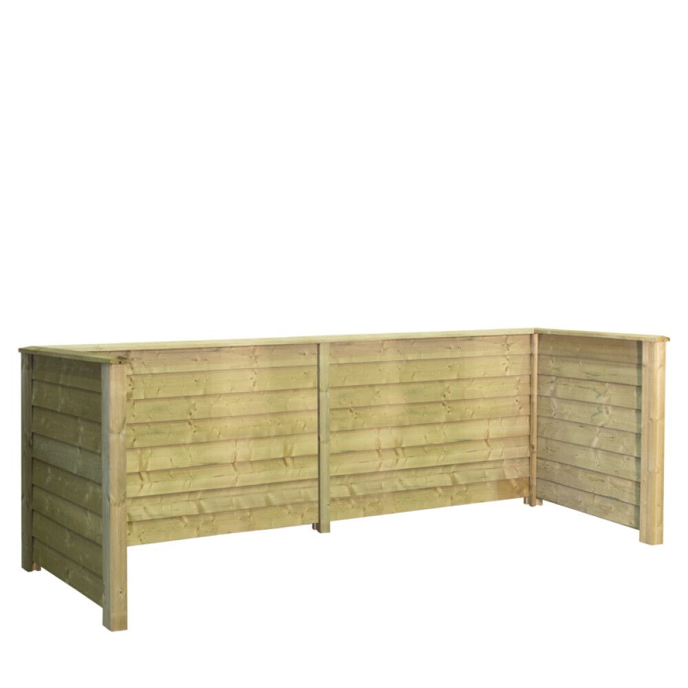 AVFALLSSKJUL PLUS KLINK M/TRESTOLPER PEFC 377xX97X108CM