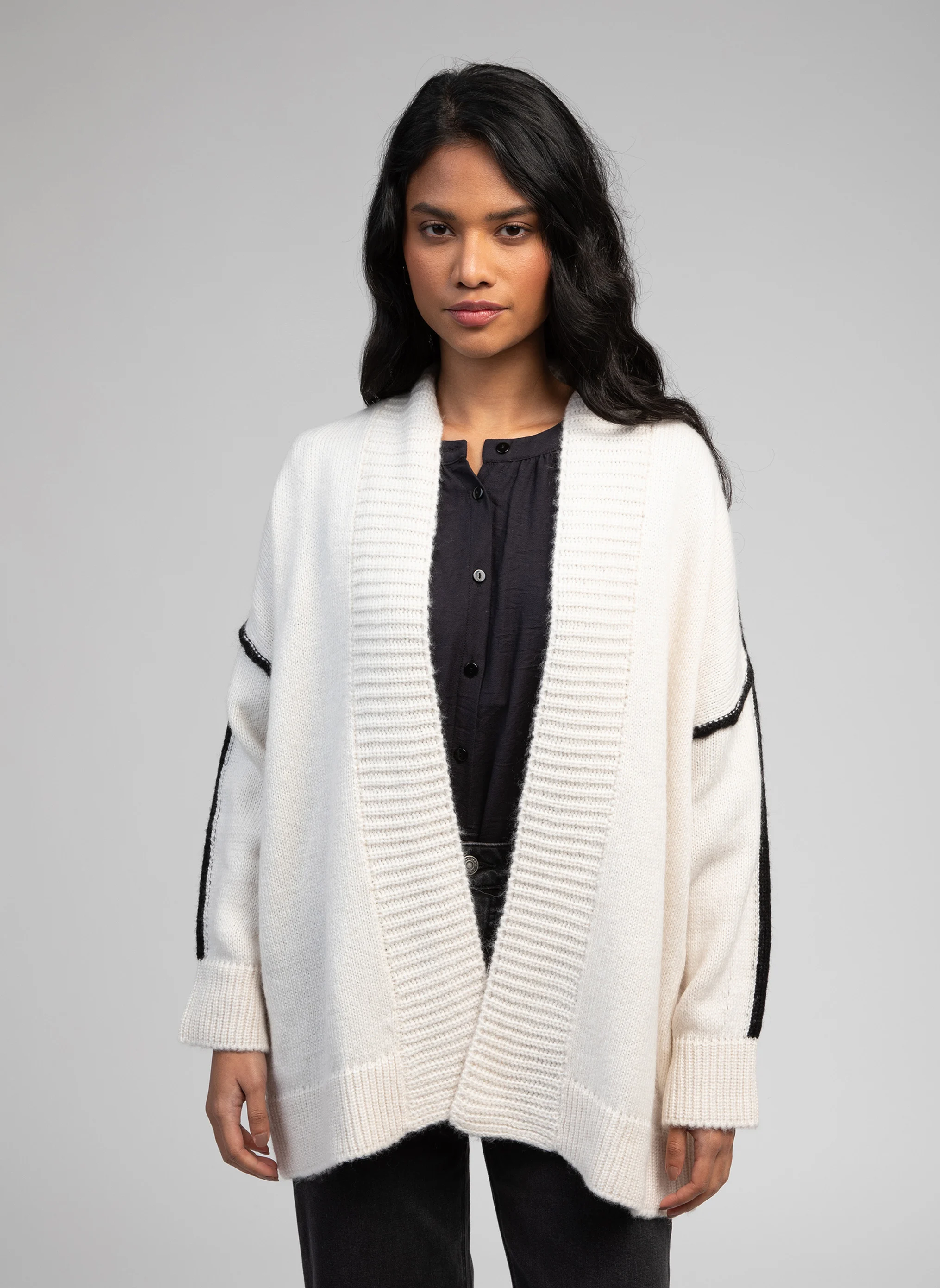 LOURANOS - Cardigan| Blanc