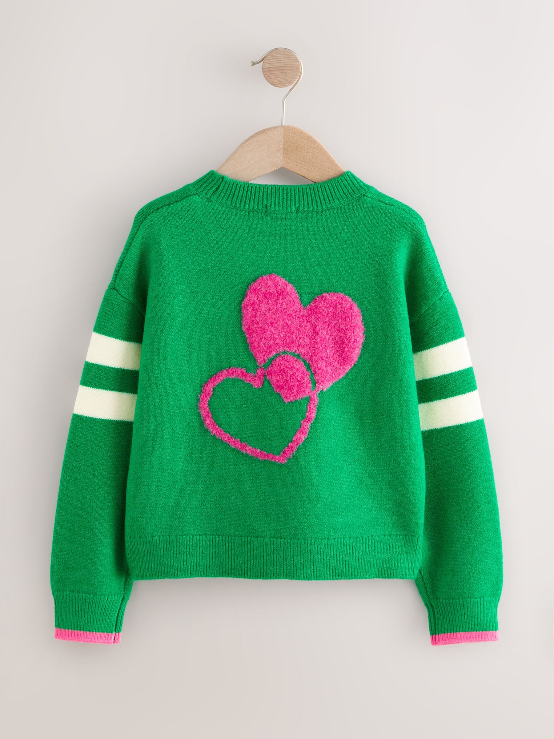 Groen - Trui met 'Love'-opdruk (3-16jr)
