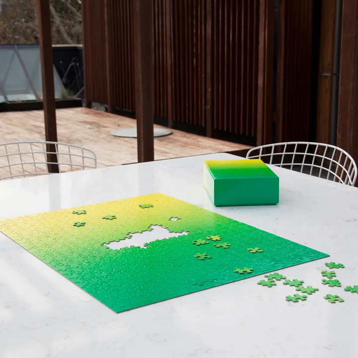 Areaware - Farbverlauf Puzzle, rot / gelb (500-tlg.)