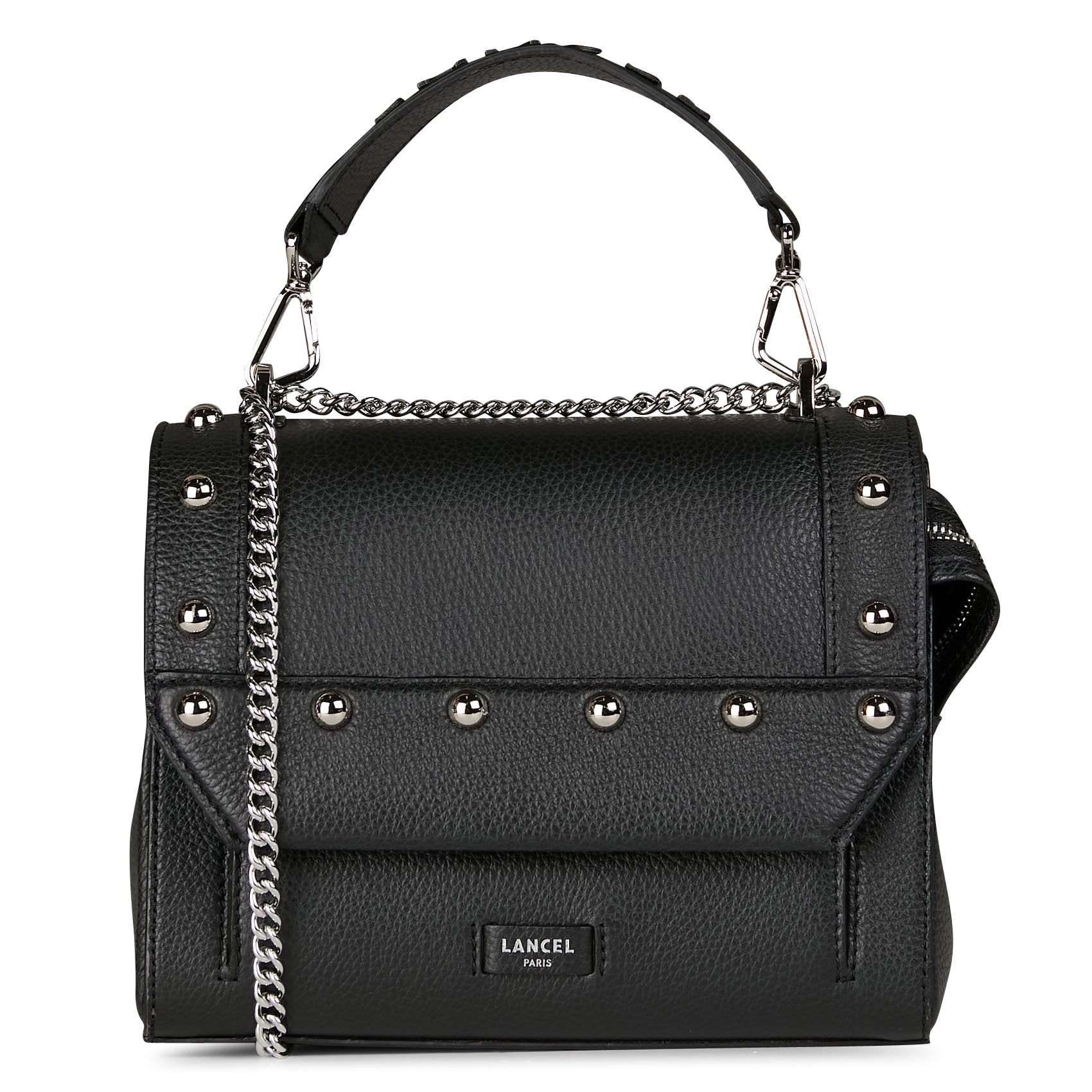 NINON - Sac bandoulière à clous en cuir | Noir