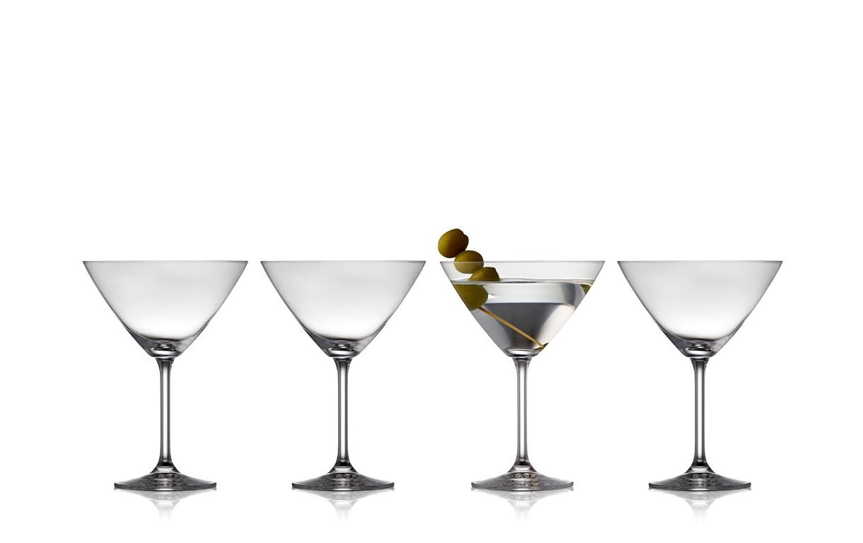 Martiniglas Juvel 4 Stück, 28 clGläser für Ihre Lieblingscocktails, Cosmopolitan und mehr