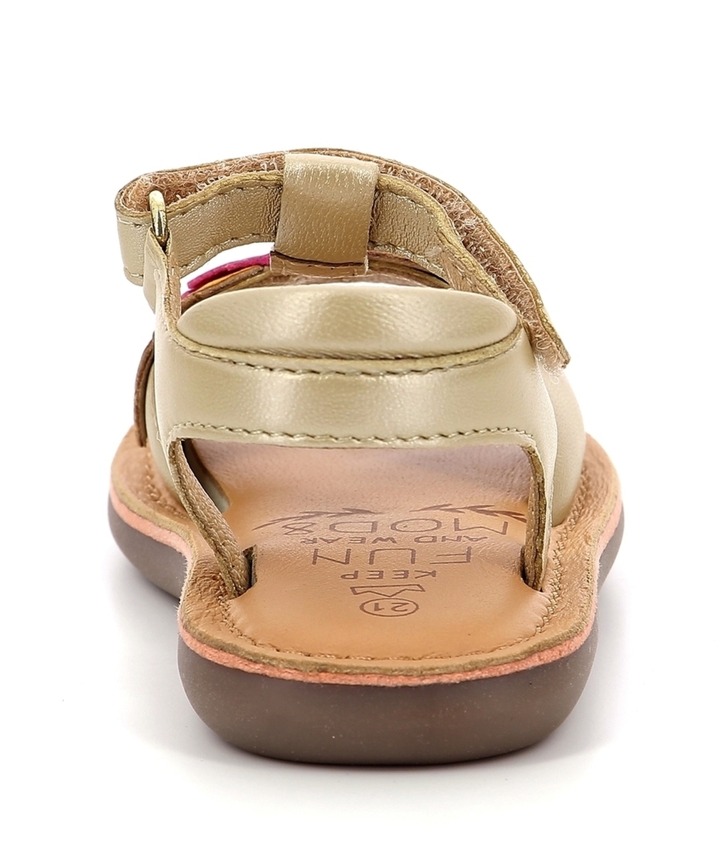 MOD8SANDALES EN CUIR CLOLEAF OR