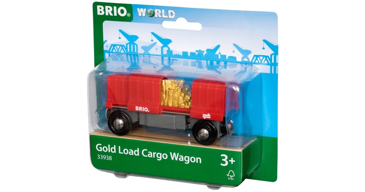 BRIOWorld - Vrachtwagon met goudlading Speelgoedvoertuig