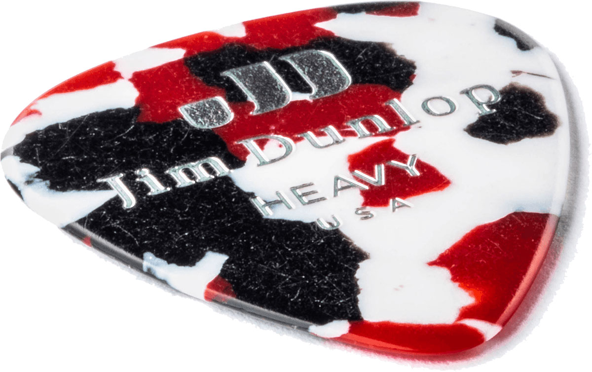 Jim Dunlop Genuine Celluloid Classic, Player'S Pack De 12, Confetti, Heavy - Médiators