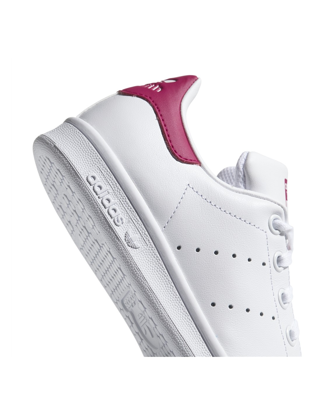 adidas sneakers femme stan smith j blanc rose
