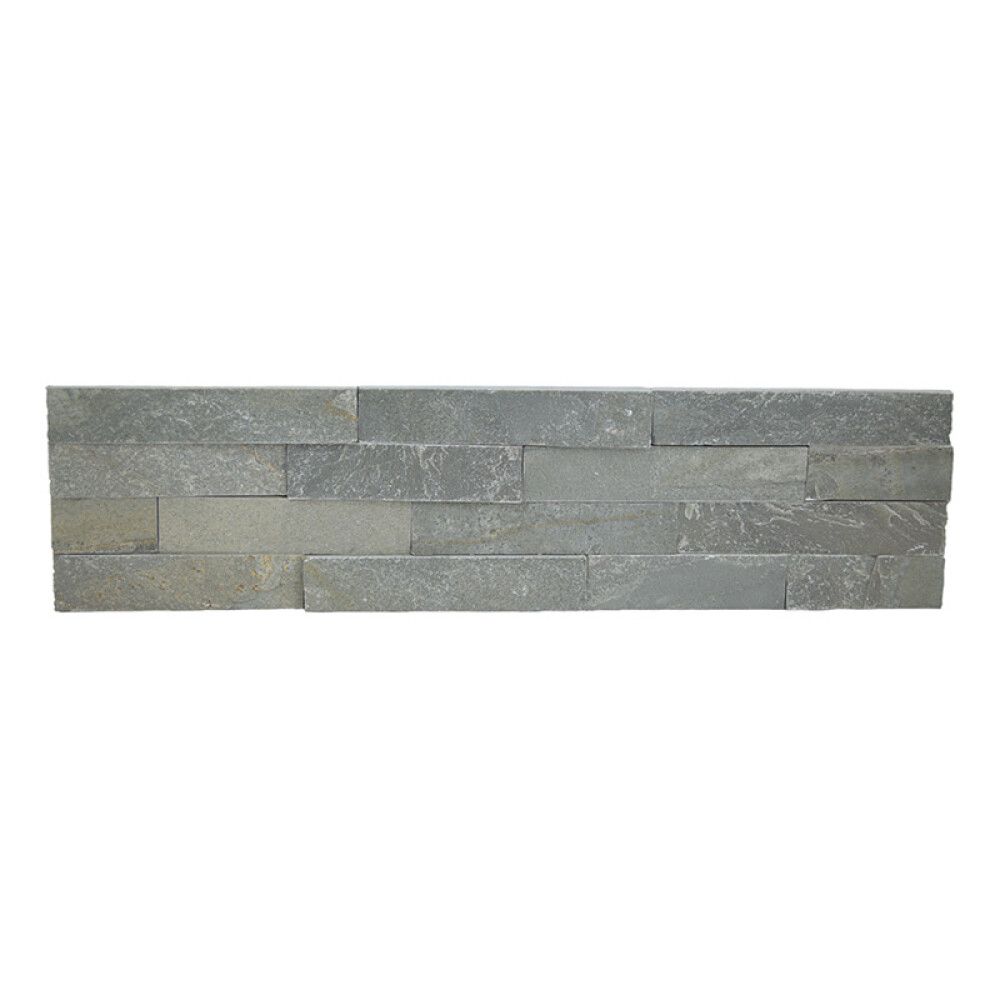 STEINPANEL NORSK STEINMILJØ SKIFER GRÅ 60X15CM