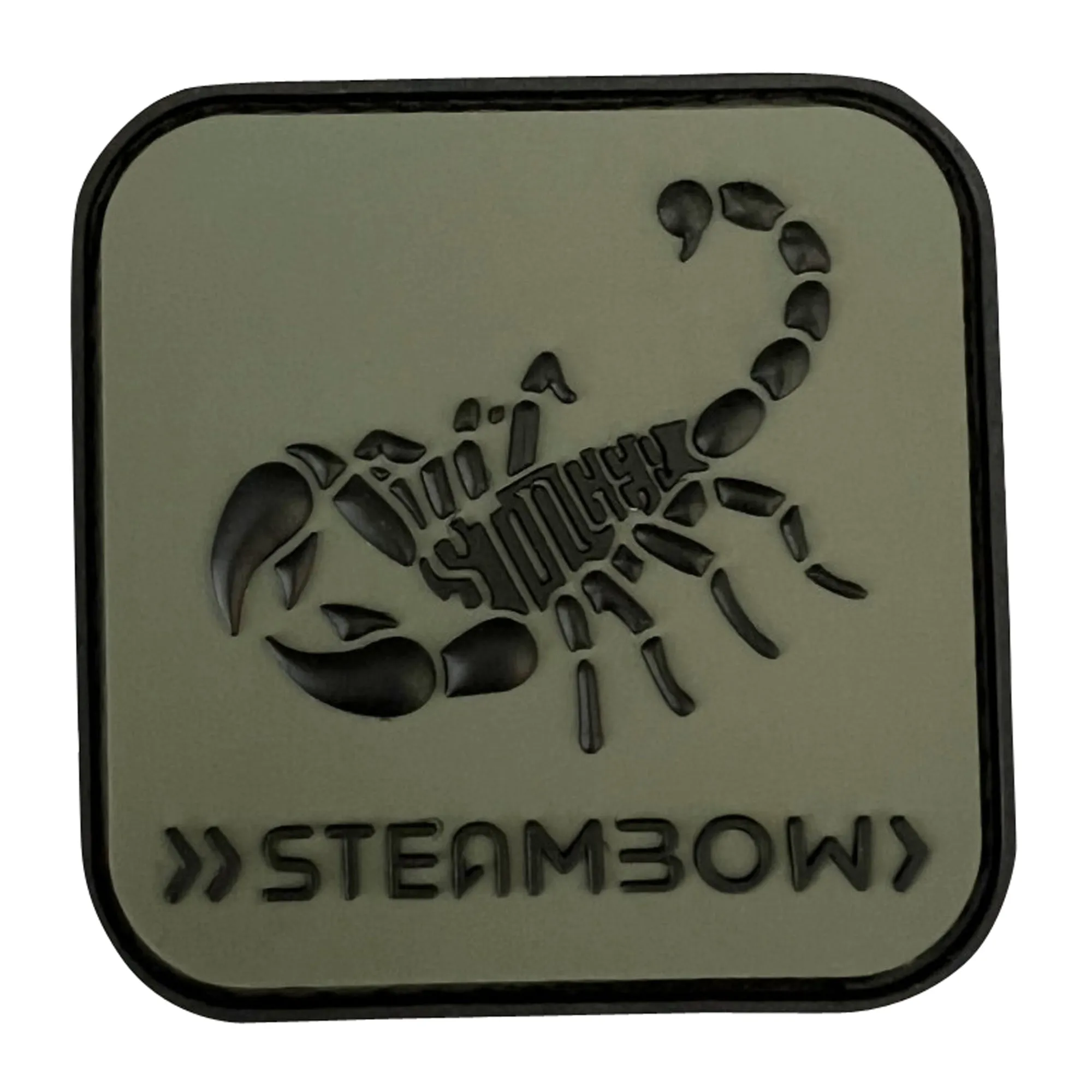 Steambow -  3D-Rubberpatch Stinger olivgrün