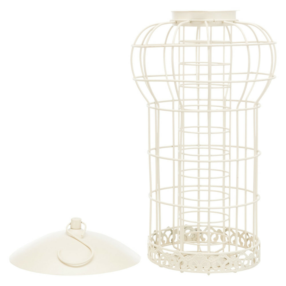 Support pour boule de graisse beige ø17 x 30 cm oiseaux