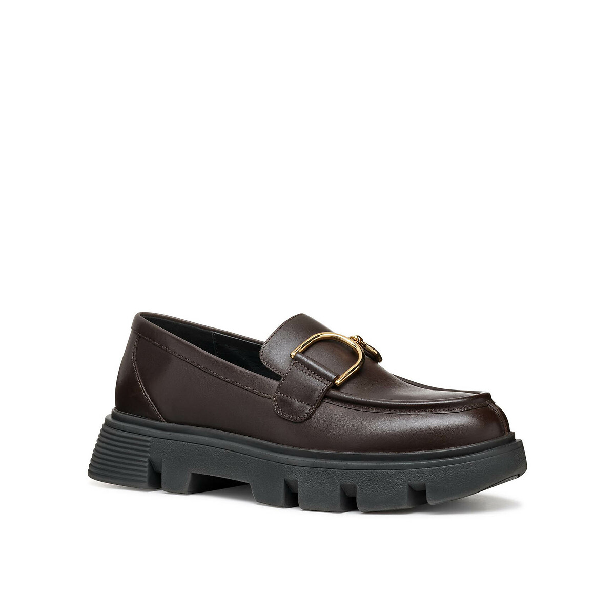 GEOX<br>Mocassins de couro respirável