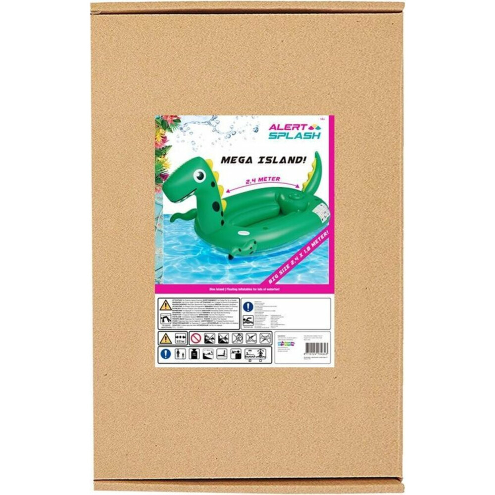 Alert Splash Opblaaseiland Dino240 x 180 cm