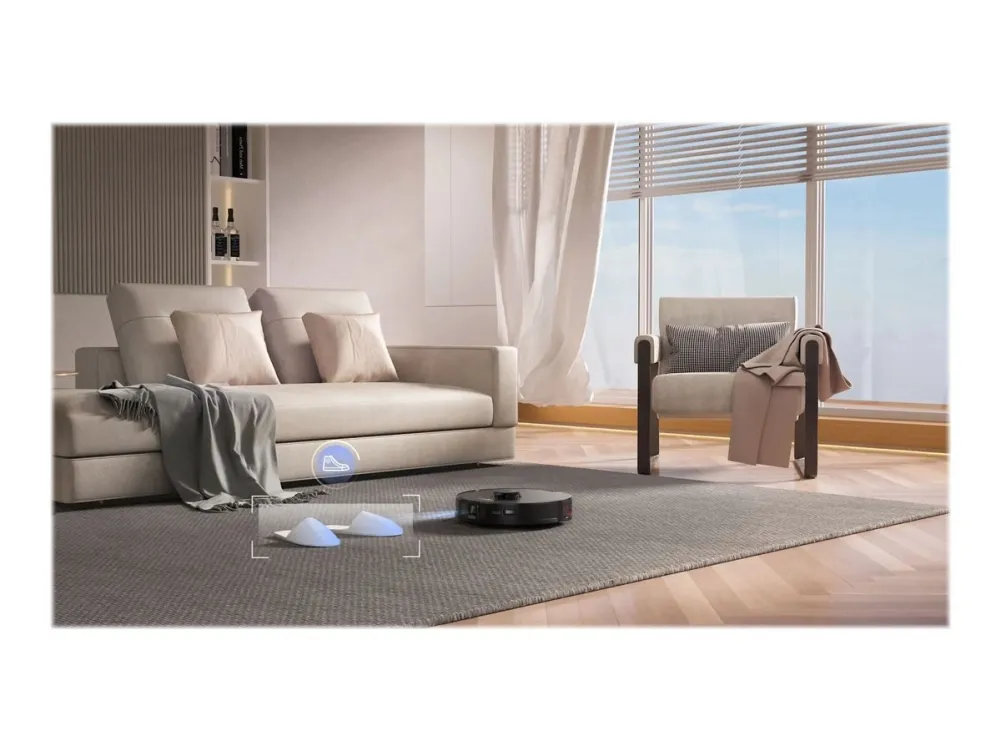 [OUTLET] - Roborock S7 MaxV Ultra - Støvsuger - robotstyret - uden pose - 74 W - sort inkluderet oplader