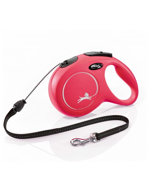 Flexi Rollijn Classic Koord M Rood - Hondenriem