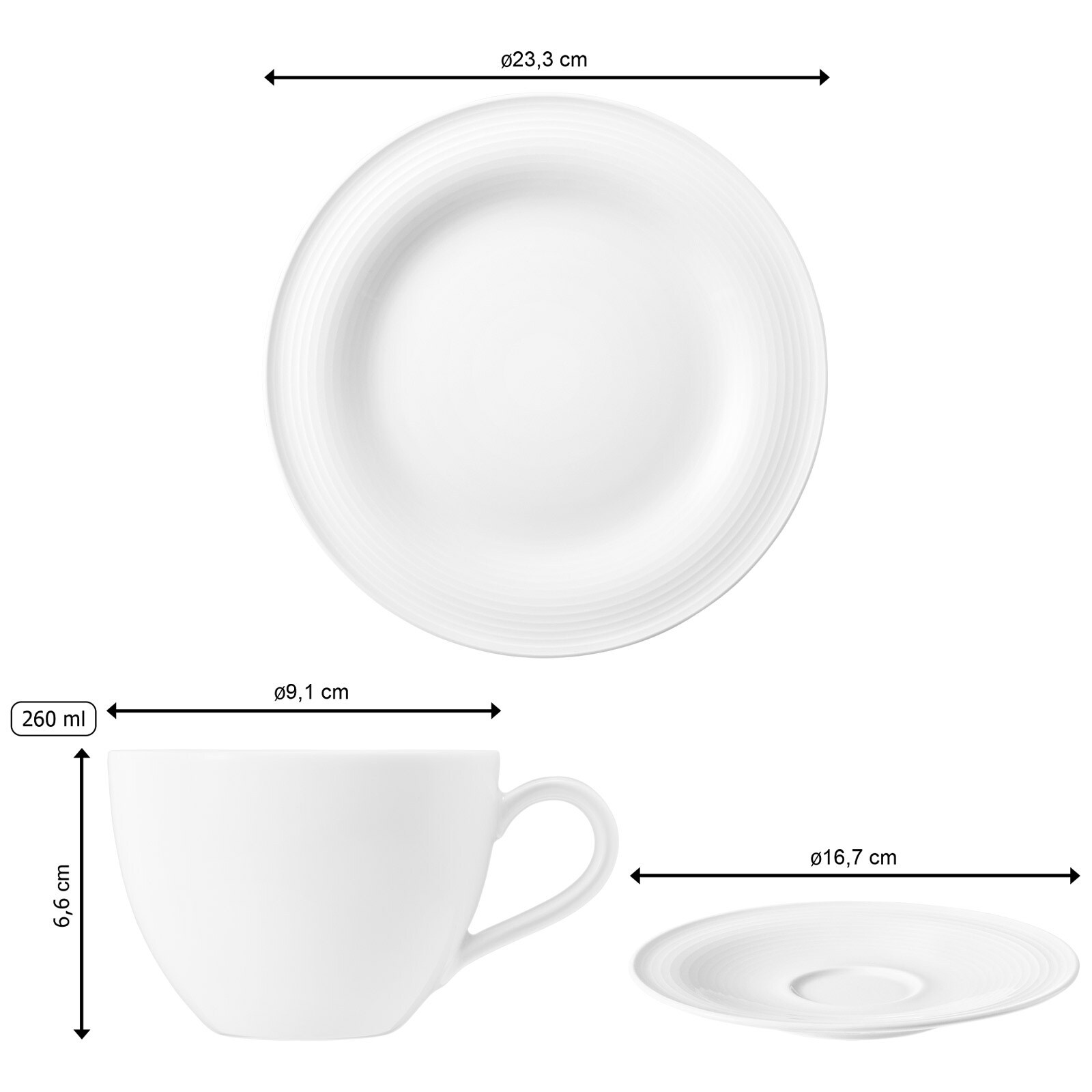 Seltmann Weiden Kaffeeservice Beat 18er Set