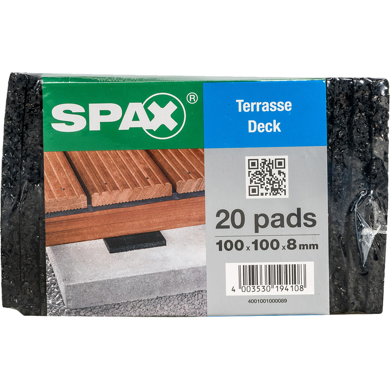 Spax D-pads 100x100x8mm
