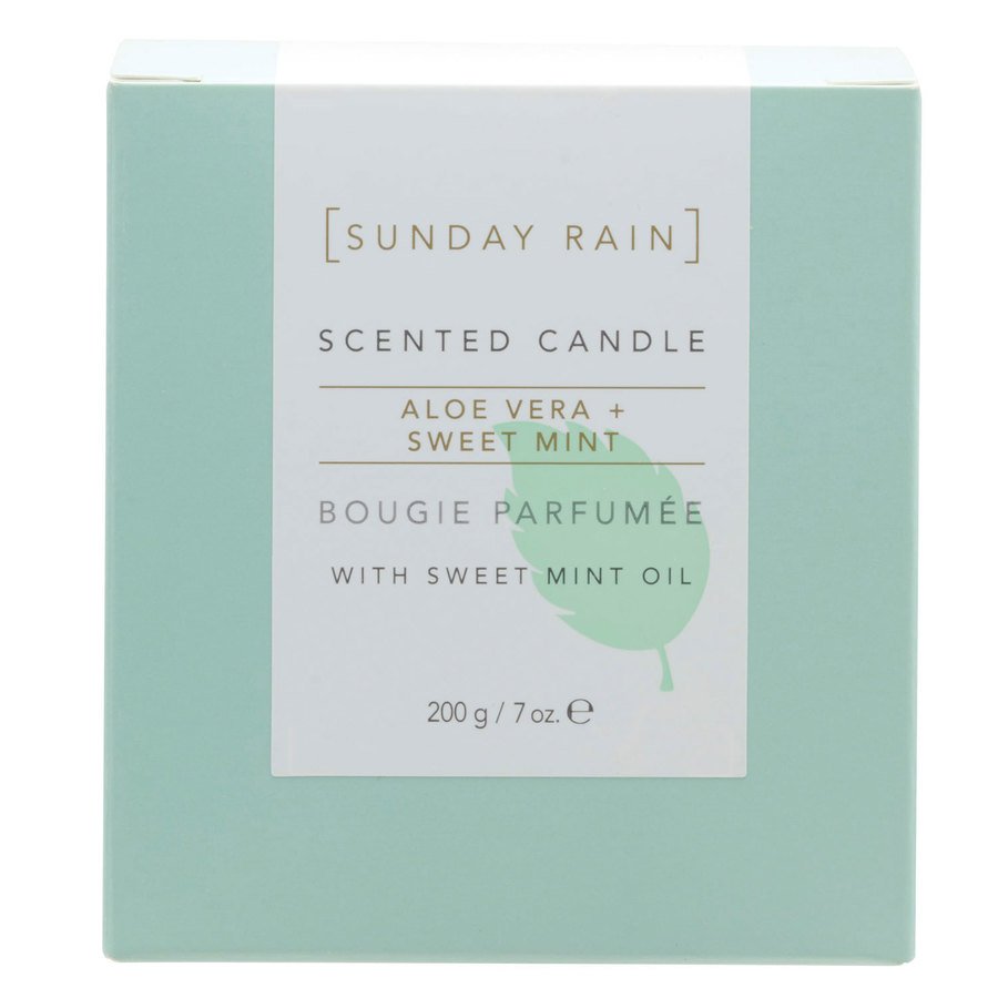 Sunday Rain Scented Candle Aloe & Sweet Mint 200g