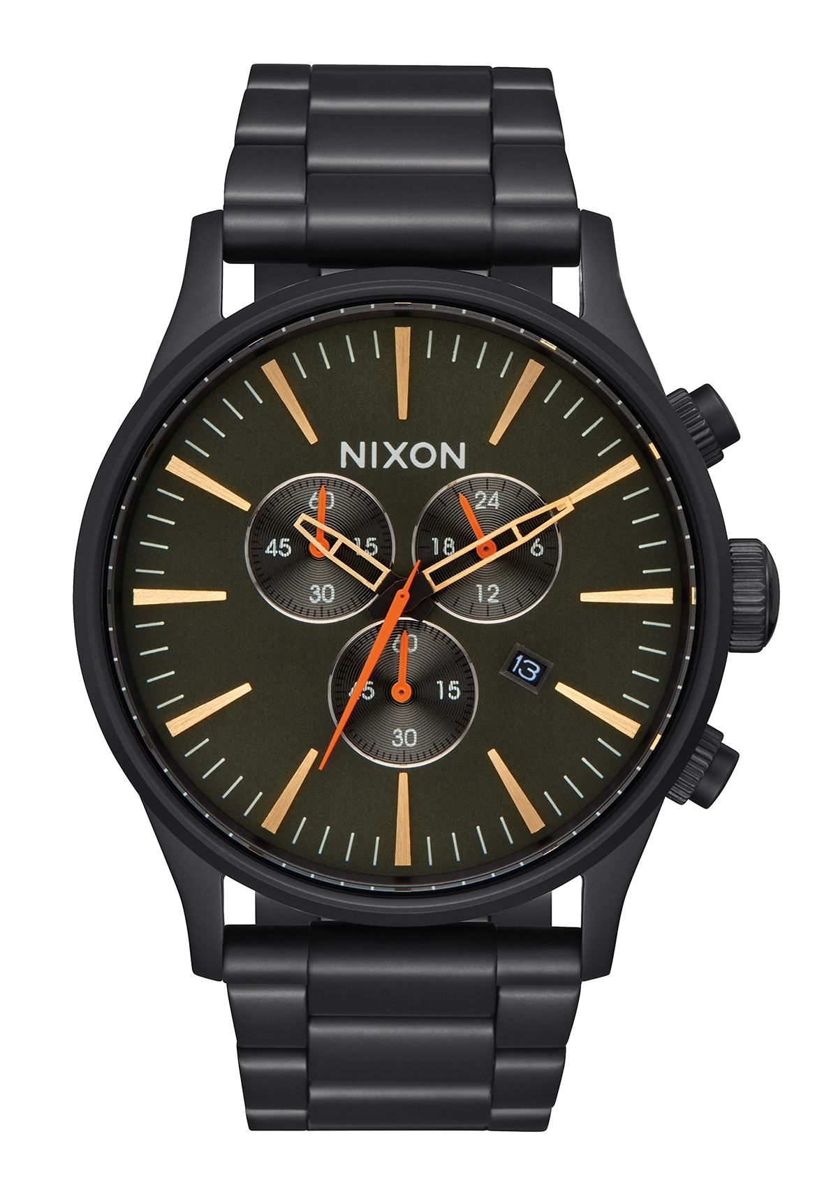 Nixon The Sentry Chrono All Black / Surplus A3861032