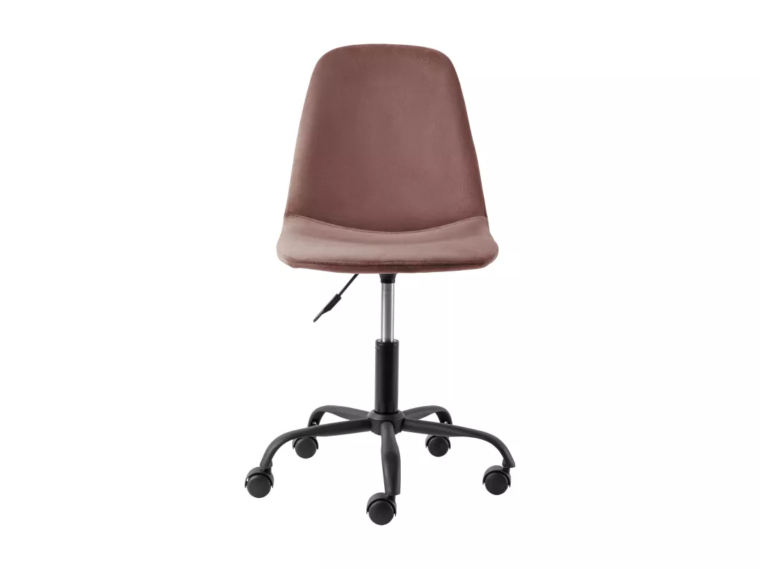 Milano | Chaise de bureau en velours rose