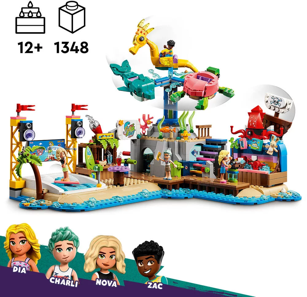 LEGO®FRIENDS 41737 - LE PARC D’ATTRACTIONS A LA PLAGE