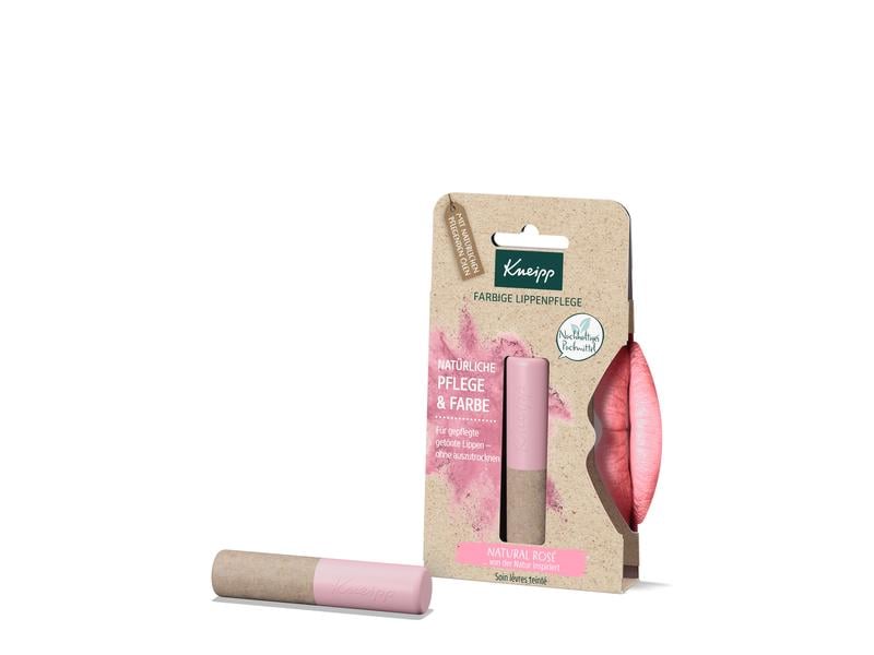 Kneipp Lippenpflege Natural Rosé 3.5 g Natürlicher und pflegender Lippenbalsam