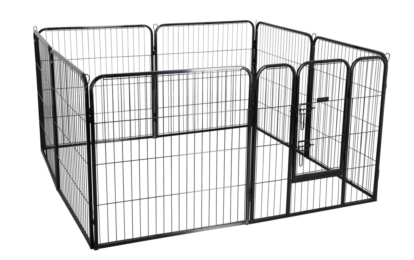 Welpen-Freilaufgehege mit Türe 77 x 80 cm<br>Freilaufgehege für den Garten