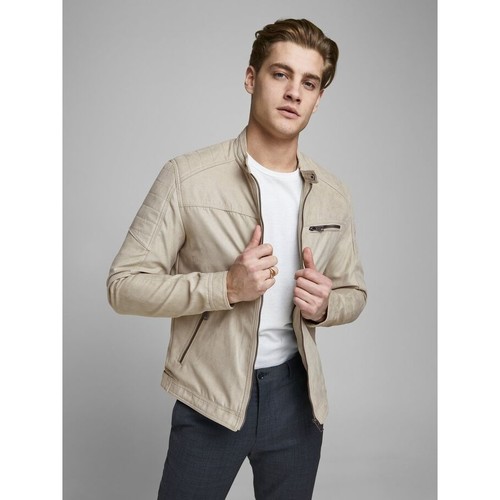 Jack & Jones - 12147218 ROCKY FAKE SUEDE-STRING/FAKE SUEDE Beige