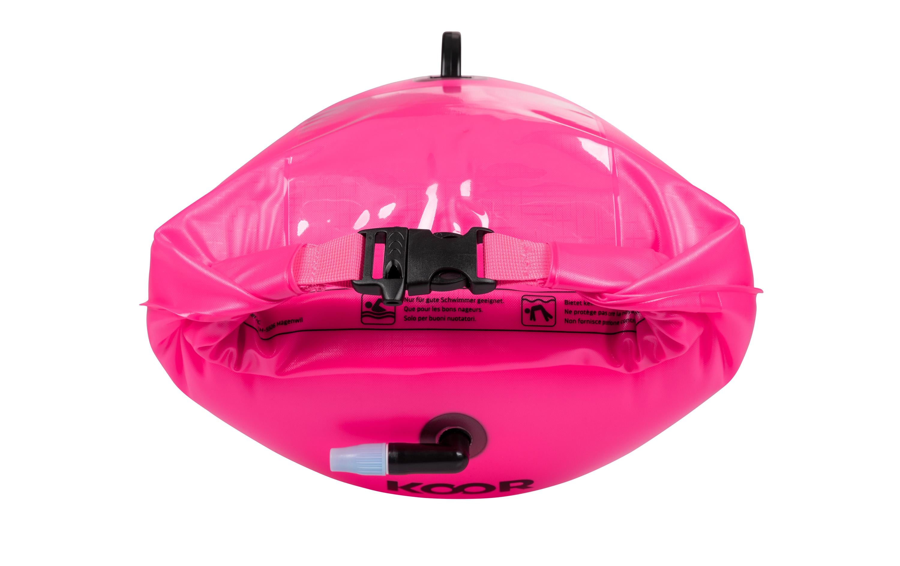 Schwimmboje Booa 20L Rosa 20 lDry Bag und Schwimmboje in einem