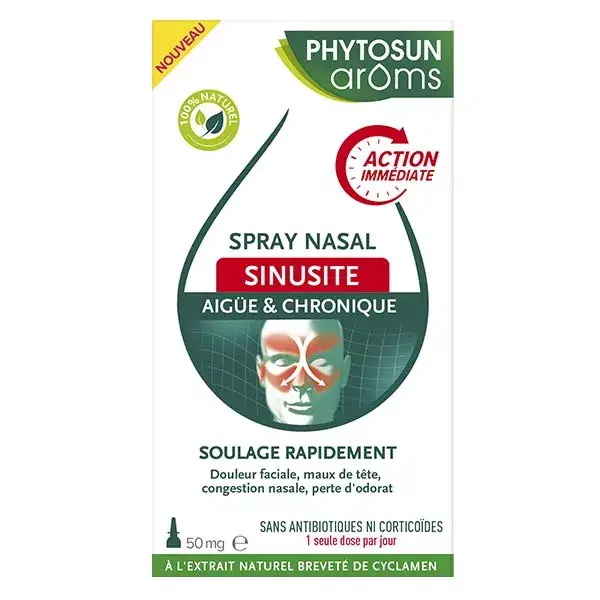 Spray Nasal Phytosun Arôms para Sinusite Aguda e Crônica 50mg