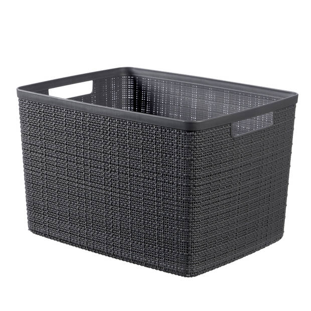Curver Jute Mandje - L 20L - Donkergrijs