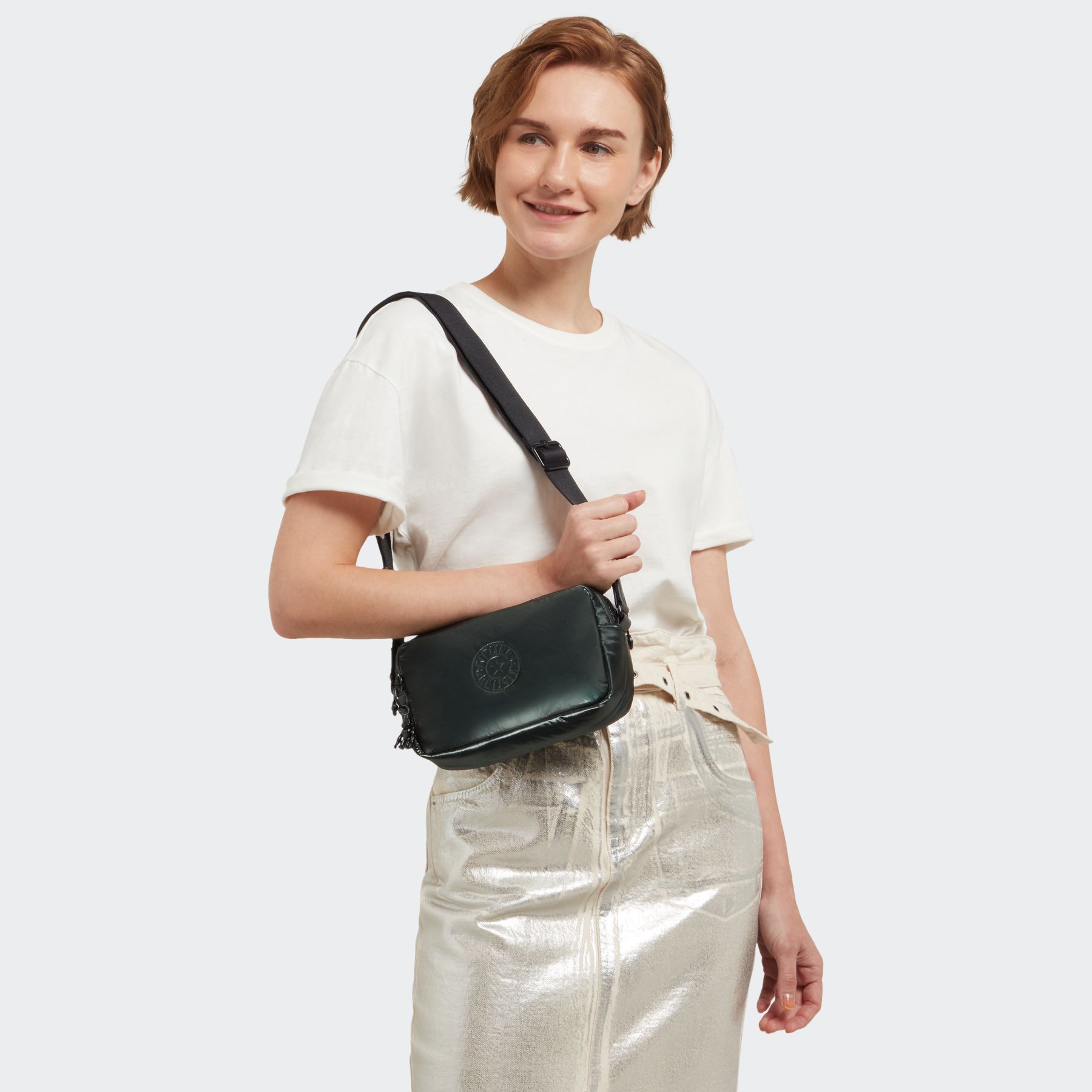 MILDA Petit Sac Bandoulière Style Caméra - Dark Pine