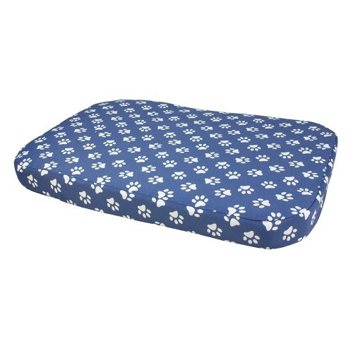 Tapete para cachorro com estampa de pata, azul