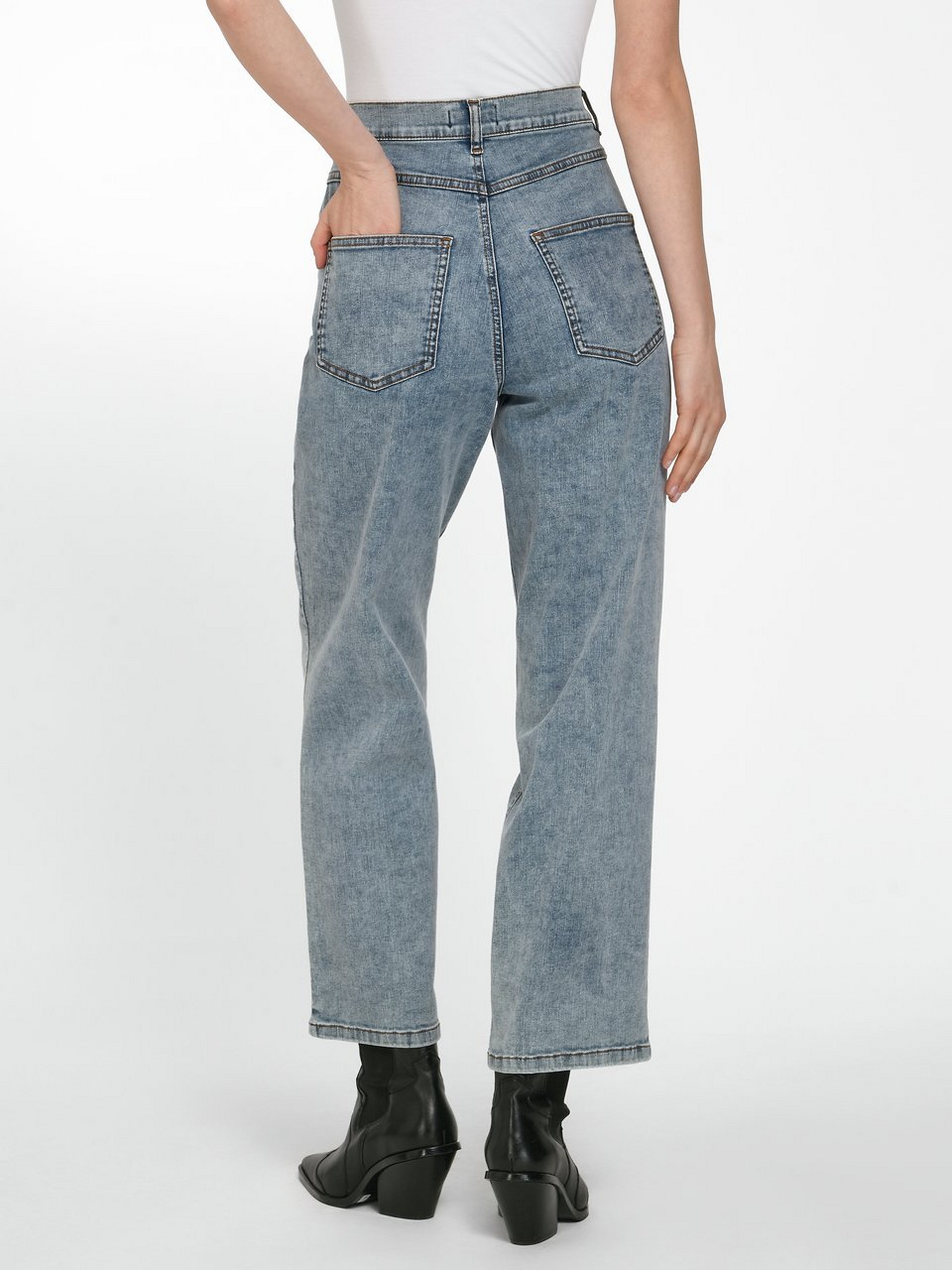 Knöchellange Jeans Straight Fit