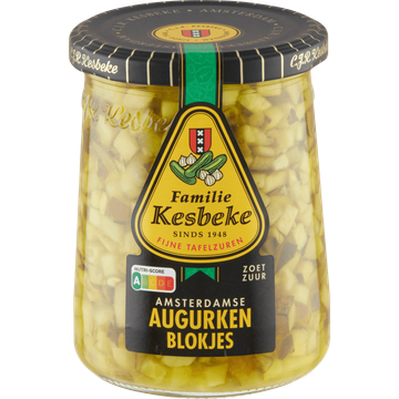 Kesbeke Amsterdamse Augurken Blokjes 495 g