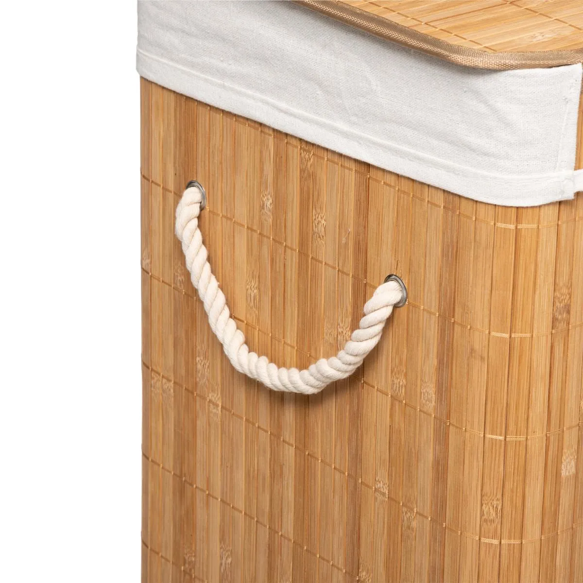 Five Simply Smart Panier à linge Bamboo Marron