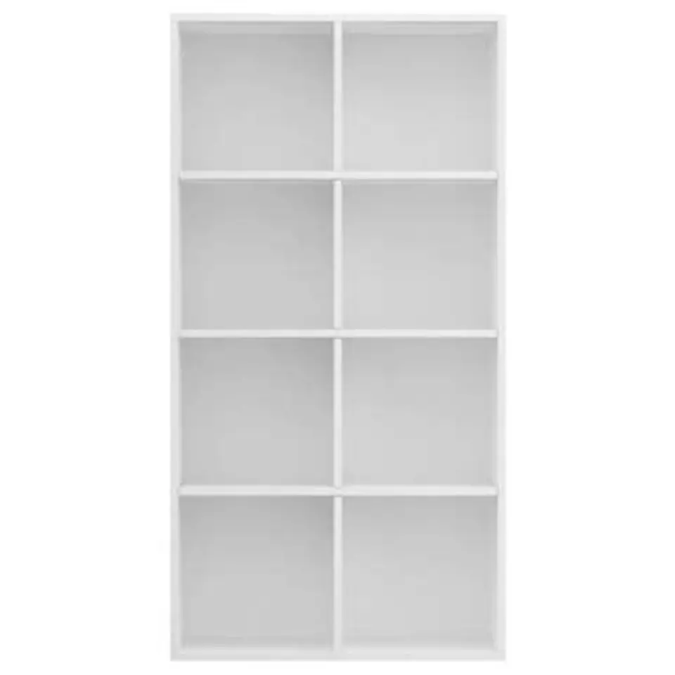 vidaXL - Boekenkast - Wit - Bewerkt hout - 66 x 30 x 130 cm