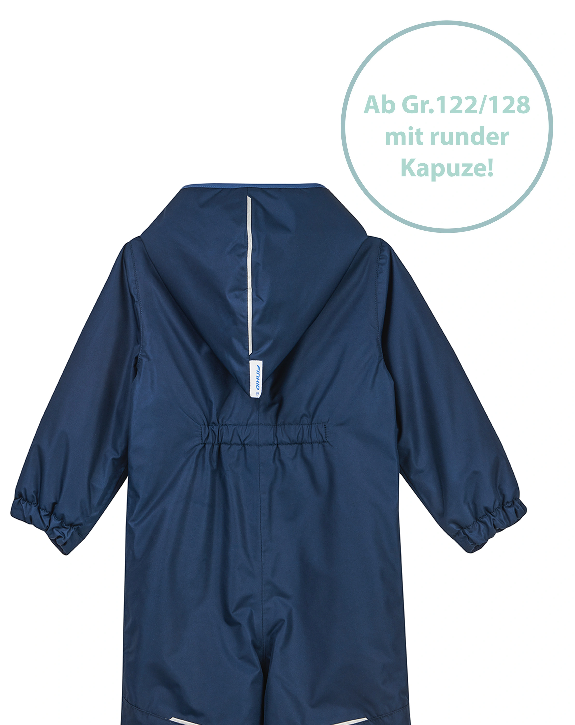 Regen-Overall PIKKUMINI mit Innenfleece in navy