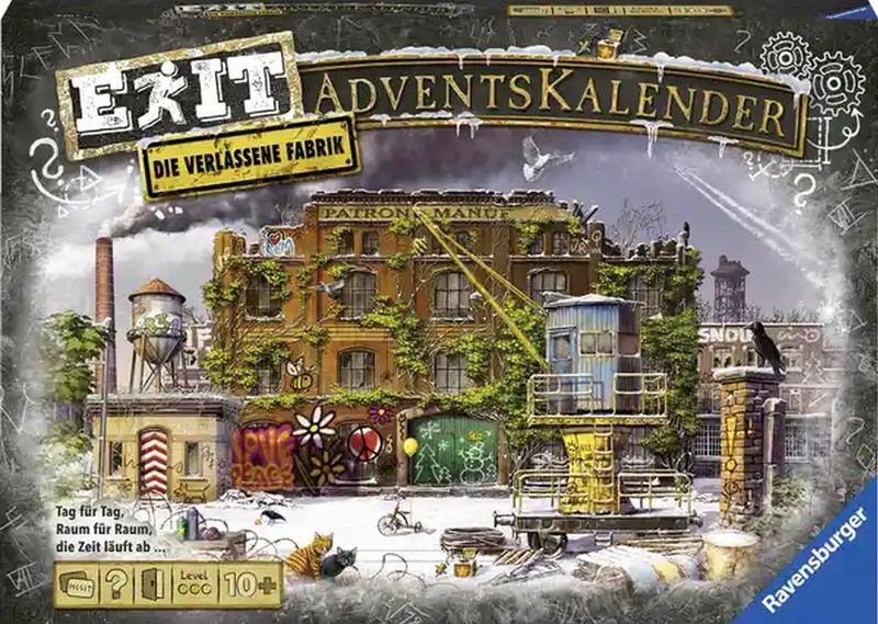 EXIT - Adventskalender Die verlassene Fabrik - 25 Puzzels voor EXIT-Begeisterte vanaf 10 Jaar